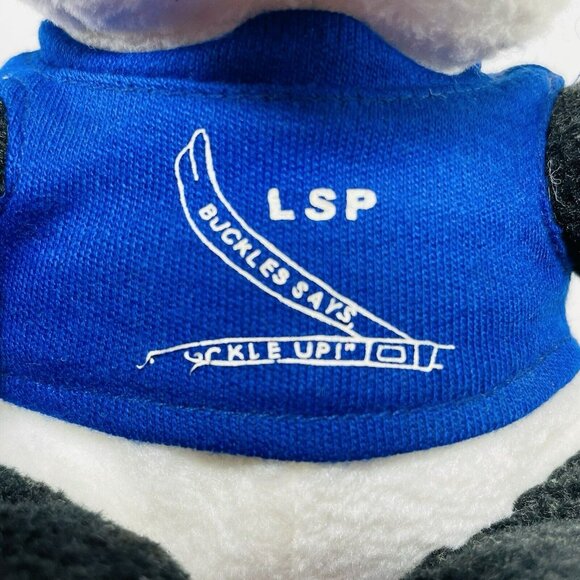 Vintage Logo Bear Lsp Panda Plush Toy Buckle Up Driving Safety Driver Warning - Picture 8 of 10